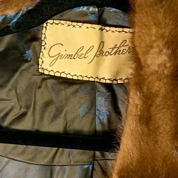 Vintage Gimbal Brothers Brown Fur Caplet Shawl Stole Cape *FLAWED - Picture 12 of 13